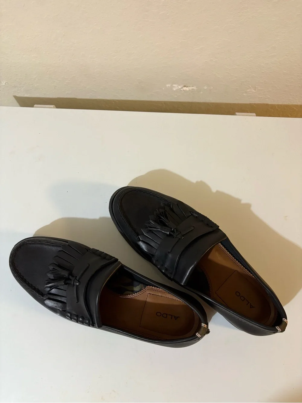 ALDO Black Tassel Kiltie Loafers